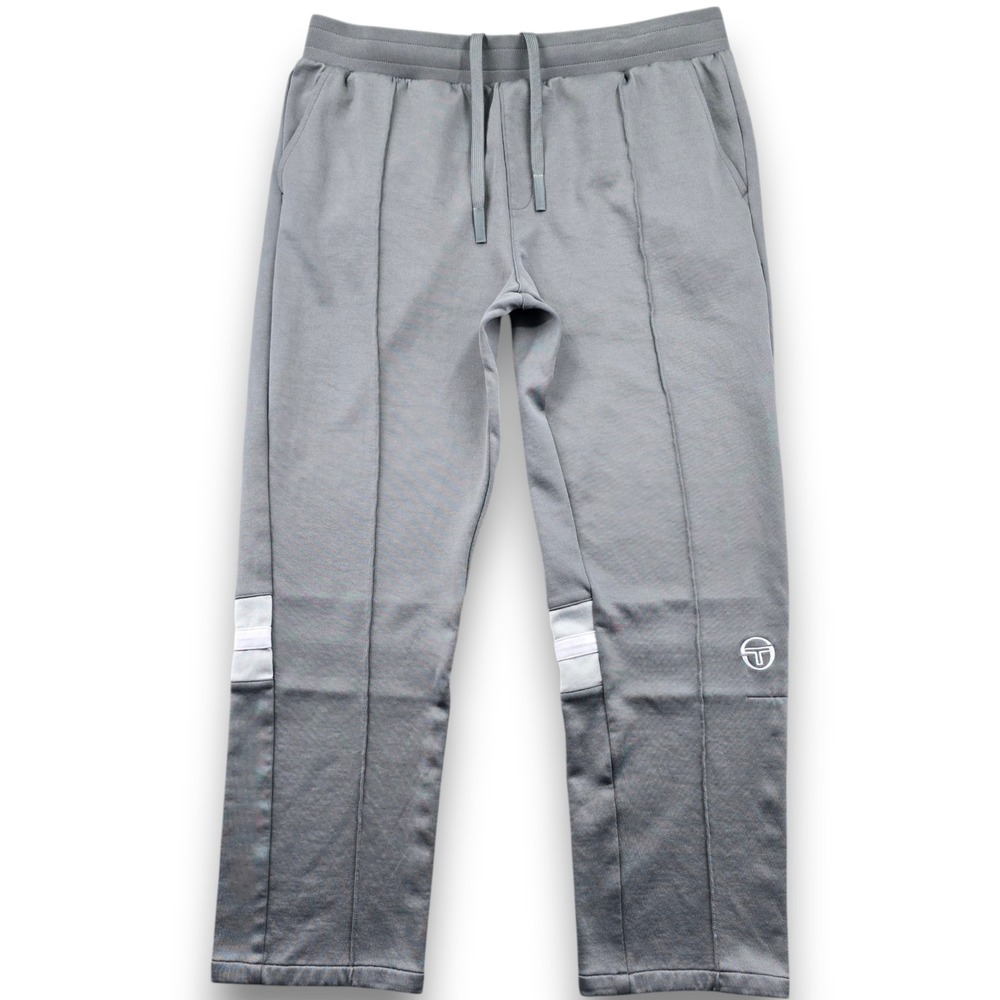 Sergio Tacchini Rimini Mens Large Gray Athletic Pants 26" Inseam